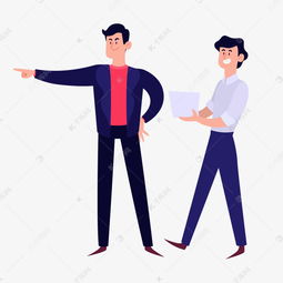 公司商务简笔画简约卡通男人物素材图片免费下载 千库网
