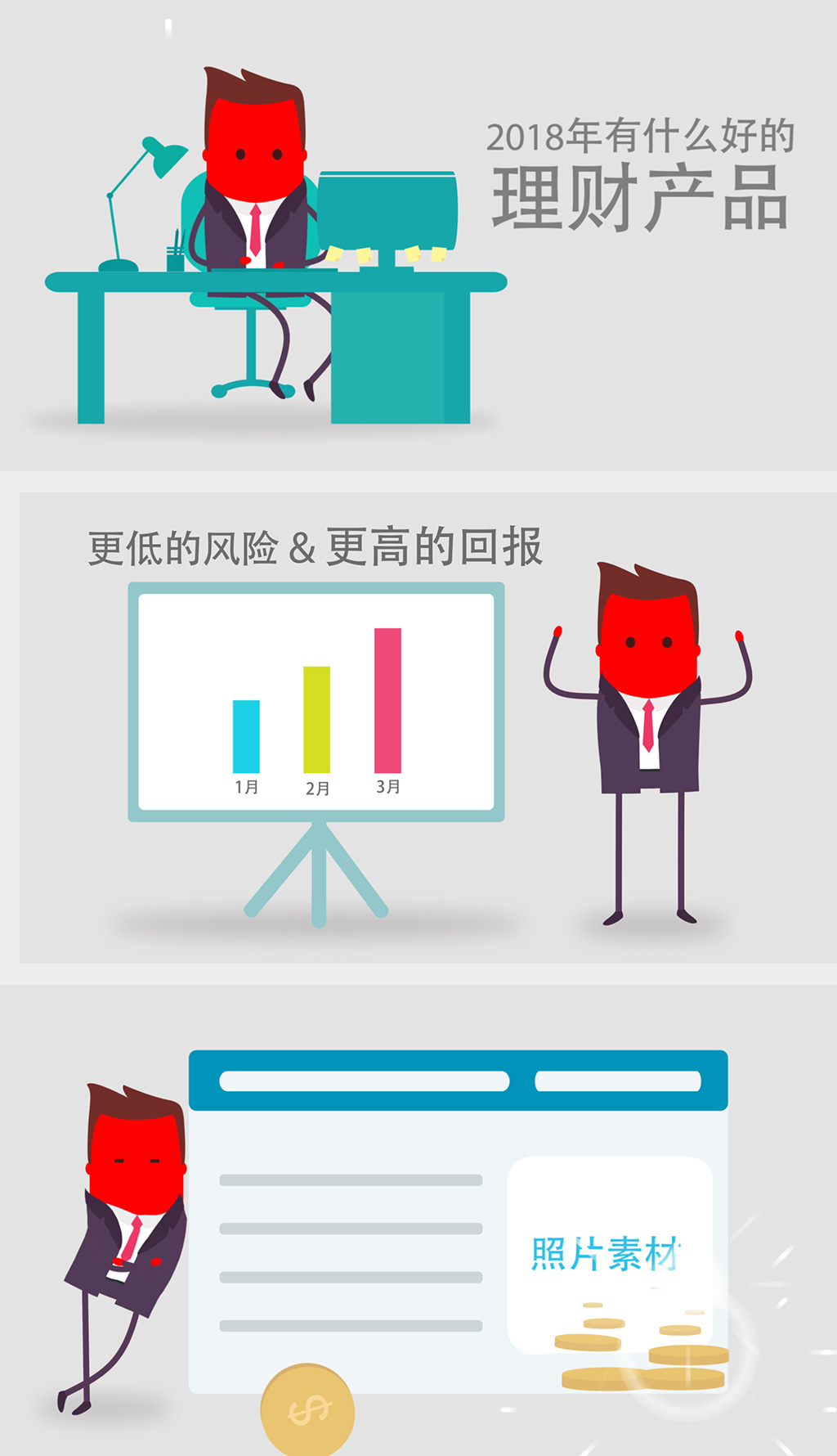 保险理财商务宣传MG动画AE模板-版权可商用