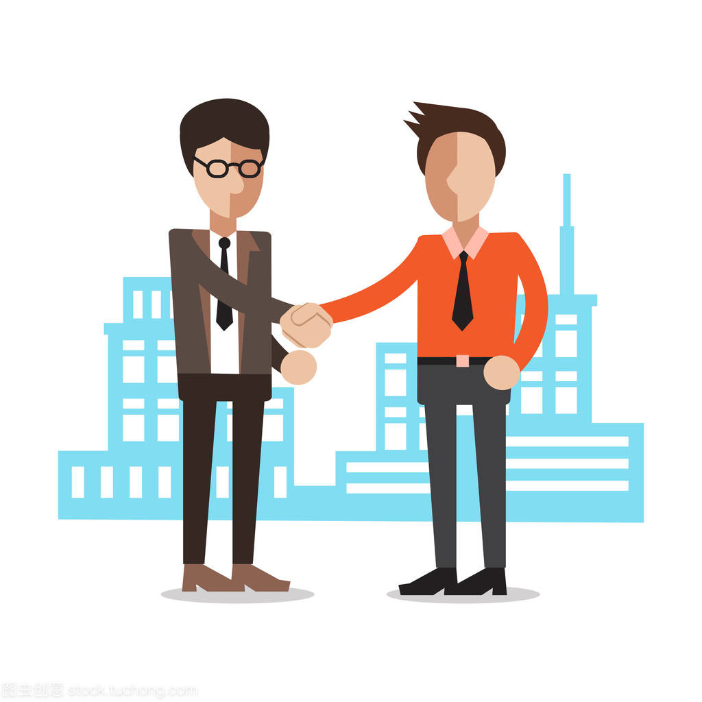 携手共赢 卡通握手在商务动画中的象征意义